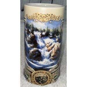 1995 COORS ROCKY MOUNTAIN Waterfall Heritage Series Inaugural Issue Beer Stein